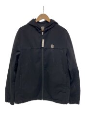 画像：24SS/HOODED MESH ZIP HOODIE/ジャケット/L/ポリエステル/BLK