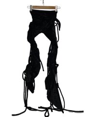画像：Wrap Leggings/ボトム/XS/ベロア/BLK/無地