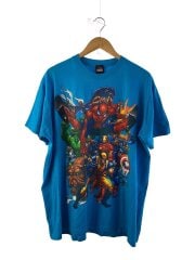 画像：MAD ENGINE/Tシャツ/XXL/コットン/BLU/プリント/MARVEL
