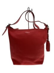 画像：レガシー ダッフルショルダーバッグ/レザー/RED/無地/19889