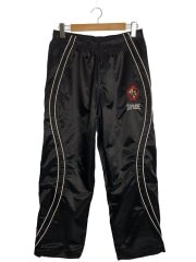 画像：25SS/SATIN TRACK PANT/ボトム/M/ポリエステル/BLK