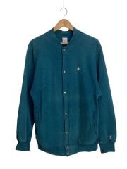 画像：90S/USA製/リバースウィーブスナップカーディガン(厚手)/L/コットン/BLU