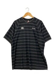 画像：Tシャツ/L/ポリエステル/BLK/ボーダー//