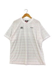 画像：Tシャツ/L/ポリエステル/WHT/ボーダー//