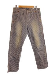 画像：ペインターパンツ/34/--/WHT/ストライプ/XP503-0005