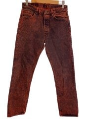 画像：ストレートパンツ/34/コットン/RED