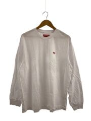 画像：長袖Tシャツ/XL/コットン/WHT/無地