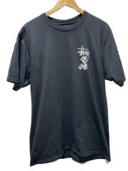 画像：Double Dragon Pigment DyedT-Shirt/Tシャツ/M/コットン/BLK/プリント