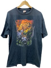 画像：Tシャツ/XL/コットン/BLK/無地