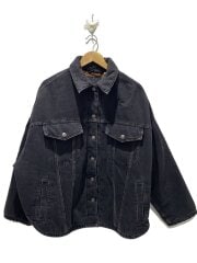画像：内側キルティング/Gジャン/M/コットン/BLK/A4856-0001