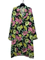 画像：19SS/長袖ワンピース/34/ポリエステル/BLK/花柄/602451