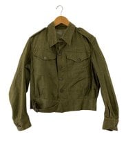 画像：50s/Green Denim Battle Dress Jacket/ミリタリージャケット/7/コットン/KHK//