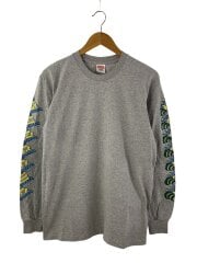 画像：長袖Tシャツ/M/コットン/GRY