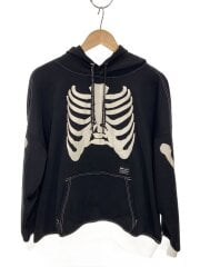 画像：SKELETON GFX HOODIEパーカー/M/コットン/BLK