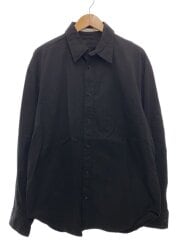 画像：長袖シャツ/M/コットン/BLK/3b002-0217-20