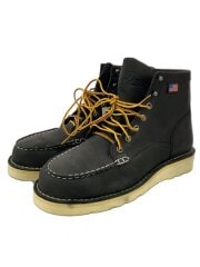 画像：レースアップブーツ/US8.5/BLK/レザー