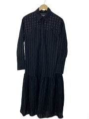 画像：長袖ワンピース/36/レーヨン/BLK/12120311