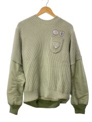 画像：ニット・セーター(厚手)/2/コットン/GRN/24-03550M