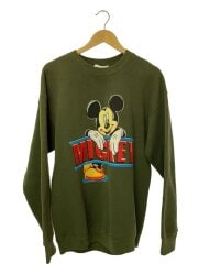 画像：スウェット/L/コットン/GRN/90s/MICKEY/ミッキーマウス/フェード