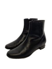 画像：STUDS HEEL SHORT BOOT/24cm/BLK/レザー/2501914071JN