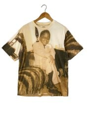 画像：Tシャツ/M/コットン/BEG/総柄//