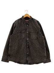 画像：25FW/Shearling Lined Denim Work Shirt/長袖シャツ/XL/デニム/BLK//
