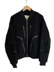 画像：Melton Zip Puff Jacket/ブルゾン/2/ポリエステル/BLK/tpm25302007