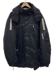画像：90s/テック/リフレクターフーデッドジャケット/ジップ一部破XL/ナイロン/BLK/H30206QVE