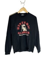 画像：長袖Tシャツ/M/コットン/BLK/無地/0263CL11