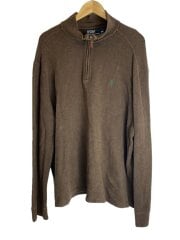画像：ニット・セーター(薄手)/XXL/コットン/BRW