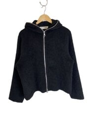 画像：ジップパーカー/44/ウール/BLK/無地/M4243FBH-26AW