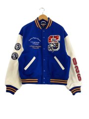画像：24AW/x HYSTERIC GLAMOUR/HG VARSITY JACKET/M/ウール/BLU//