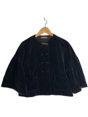 画像：ジャケット/FREE/コットン/BLK/無地/01243-1103