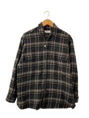 画像：FLAP POCKET SHIRT/2/ウール/BLK/チェック/M20C-08SH01C//