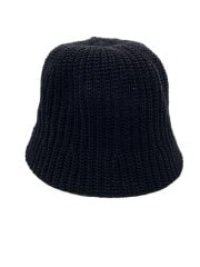 画像：Knit Crusher Hat/バケットハット/BLK/無地/メンズ