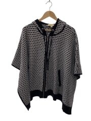 画像：MK モノグラム ニット ポンチ/パーカー/M/コットン/BLK/JF160924gm