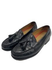画像：タッセルローファー/US8.5/BLK/レザー/C12772