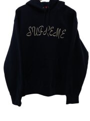 画像：23SS/Script Hooded Sweatshirt/シミ箇所有/M/コットン/NVY