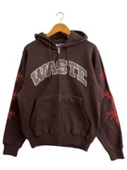 画像：C/WASTE ZIP HOODIE/ジップパーカー/M/コットン/BRW//