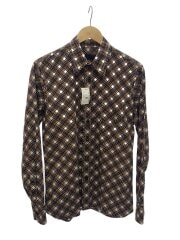 画像：長袖シャツ/15.5/コットン/BRW/チェック/UCM980