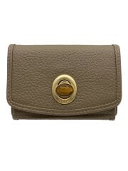 画像：3つ折り財布/レザー/GRY/レディース/Ha-2008-729