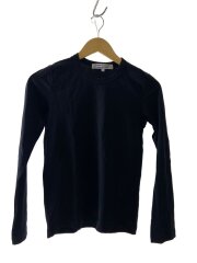 画像：長袖Tシャツ/SS/コットン/BLK/無地/W10T013