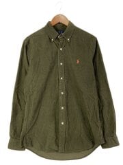 画像：長袖シャツ/M/コーデュロイ/KHK/無地