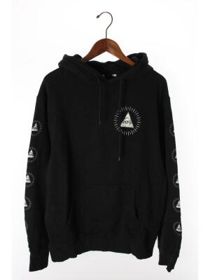 Newera ニューエラ フリーメイソン 袖ロゴ パーカー L コットン ブラック 古着の販売 通販ならセカンドストリート