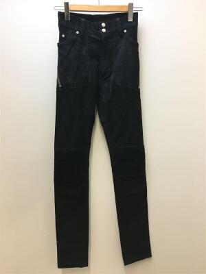 ソロイスト soloist 16ss 46 レザー バイカー パンツ スキニー jkr