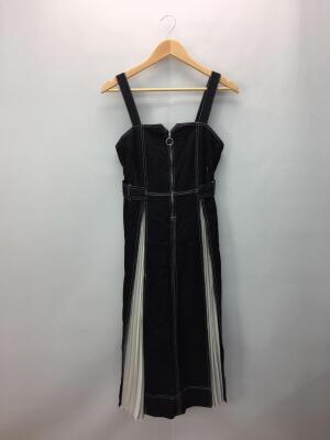 Ciaopanic チャオパニック プリーツ切替デニムワンピース ジャンパースカート Free コットン Blk セカンドストリート 衣類 家具 家電等の買取と販売ならセカンドストリート お問い合わせ番号