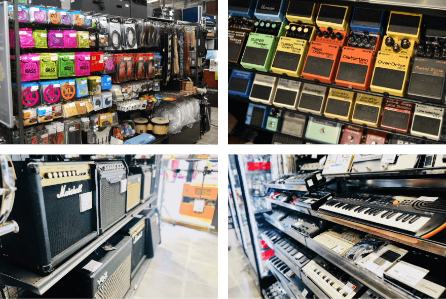 セカスト楽器下北沢店の売り場画像