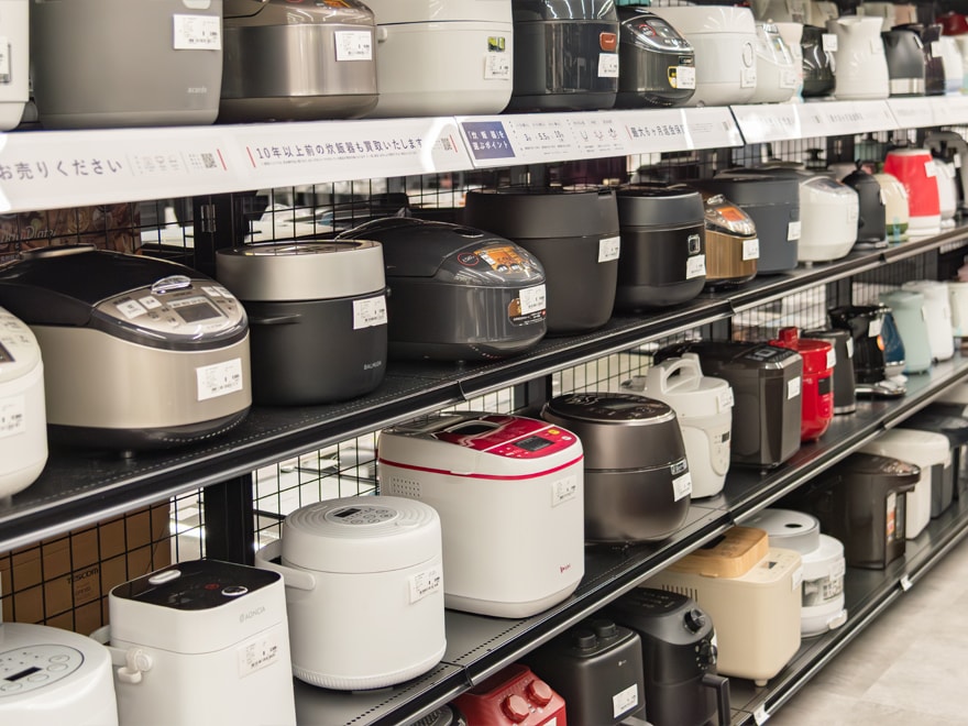 日常生活に欠かせない家電を豊富に取り扱っている