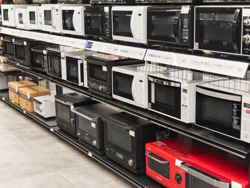 セカストの電子レンジコーナー